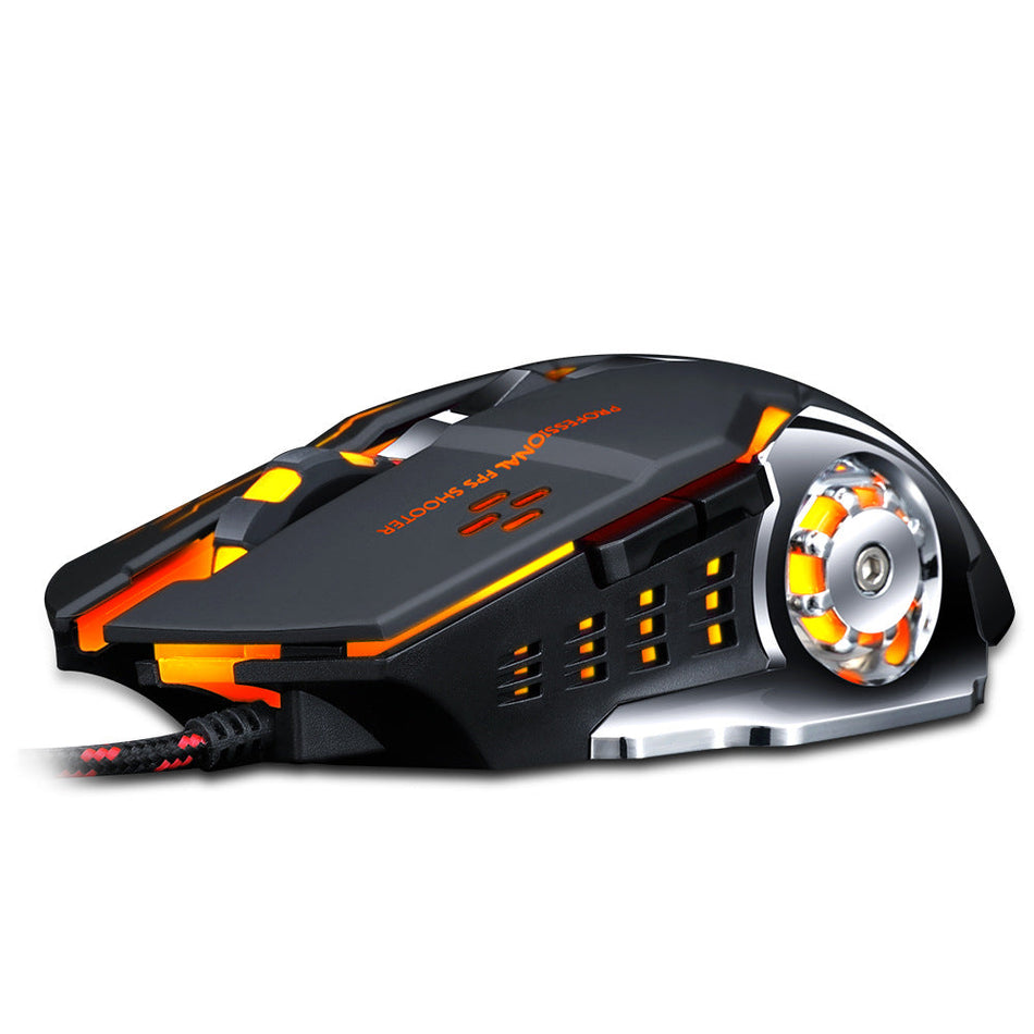 Wired RGB Gaming Mouse with Metal Weighted Design