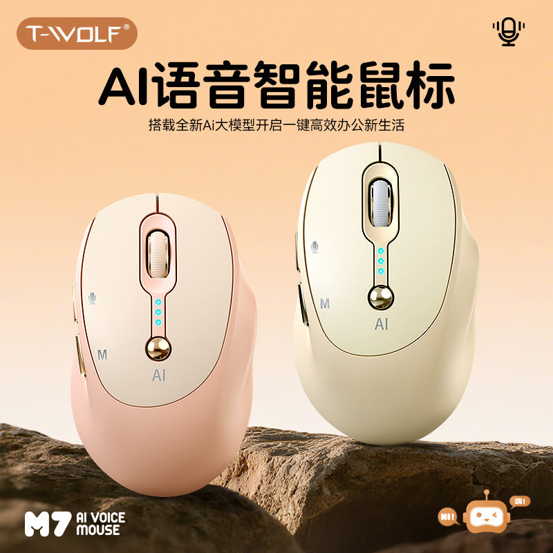 AI Voice Bluetooth Wireless Mouse with Translation Function