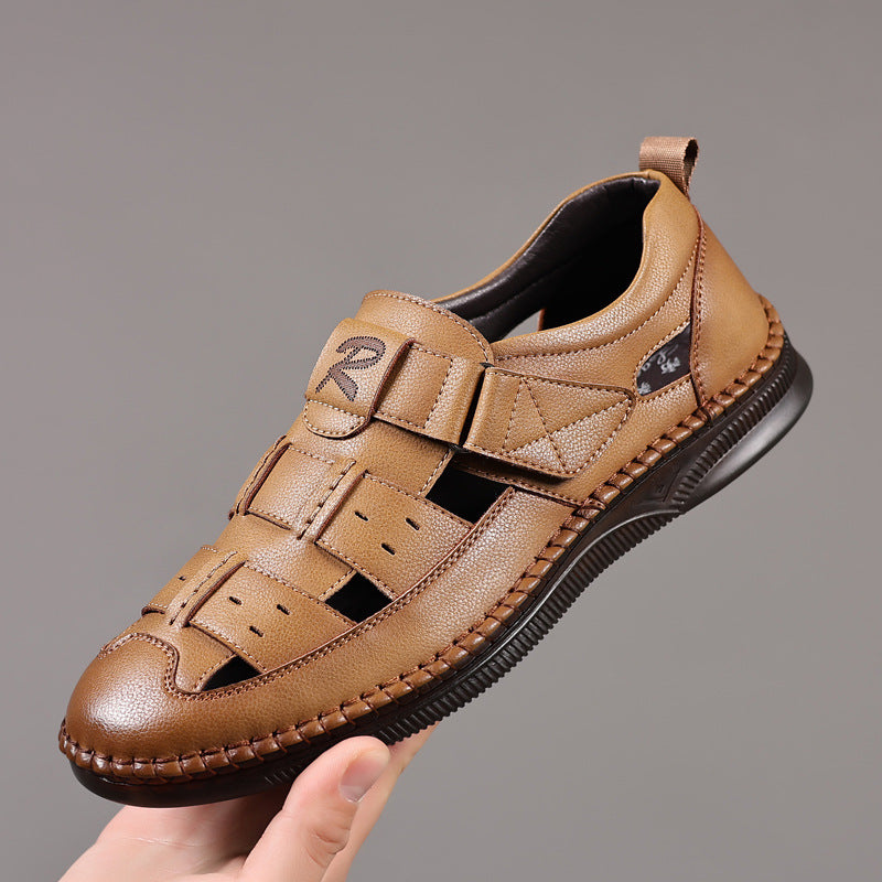 Men's Breathable Microfiber Sandals with Soft Non-Slip Rubber