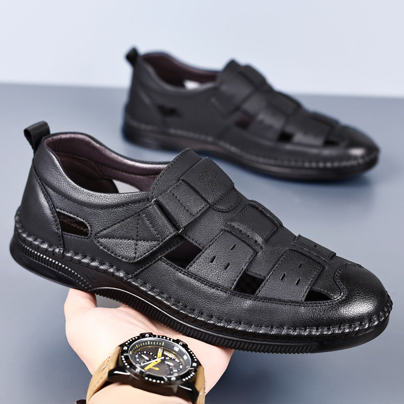 Men's Breathable Microfiber Sandals with Soft Non-Slip Rubber