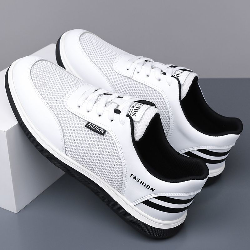 Men's Fly-Woven Mesh Running Shoes Lightweight Lace-Up Sneakers