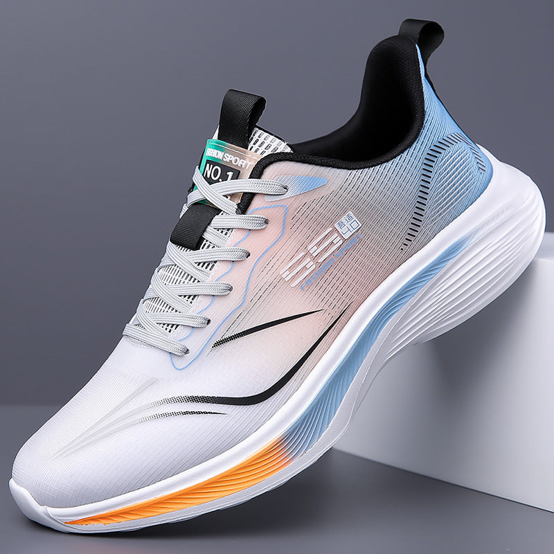 Men's Breathable Mesh Running Sneakers Lightweight Non-Slip Shoes