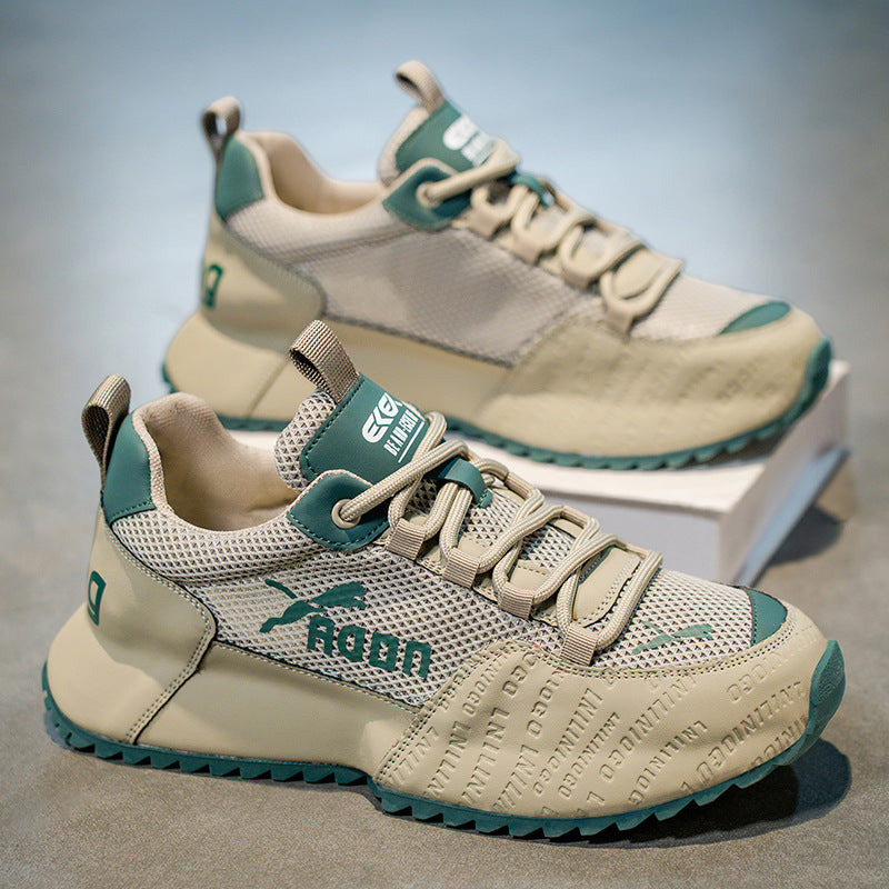 Men's Retro Mesh Sneakers Soft Sole Dad Shoes Casual Sports Shoes