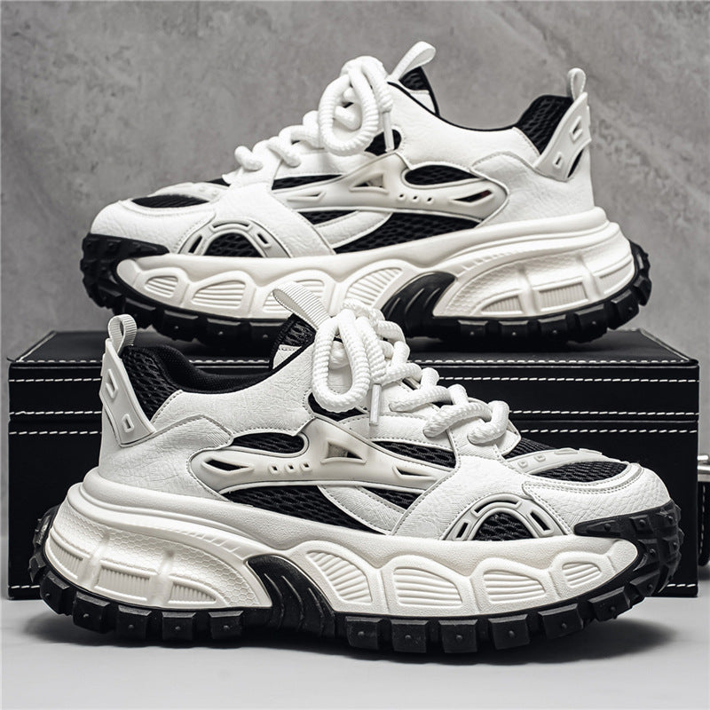 Men's Lightweight Mesh Dad Sneakers Thick Sole Casual Shoes
