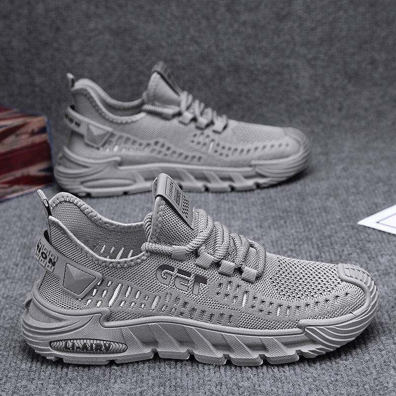 Men's Breathable Fly-Woven Mesh Sneakers Lightweight Casual Shoes