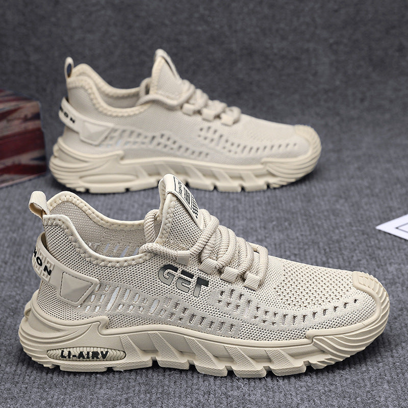 Men's Breathable Fly-Woven Mesh Sneakers Lightweight Casual Shoes