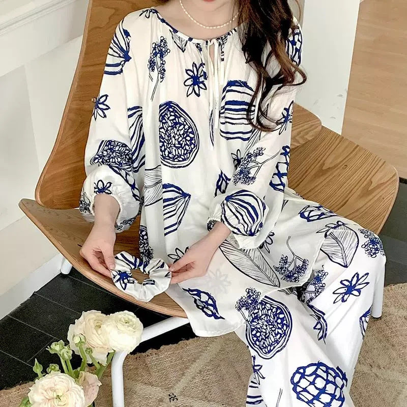 Women’s Cotton Silk Pajama Set Plus Size Loungewear 2026