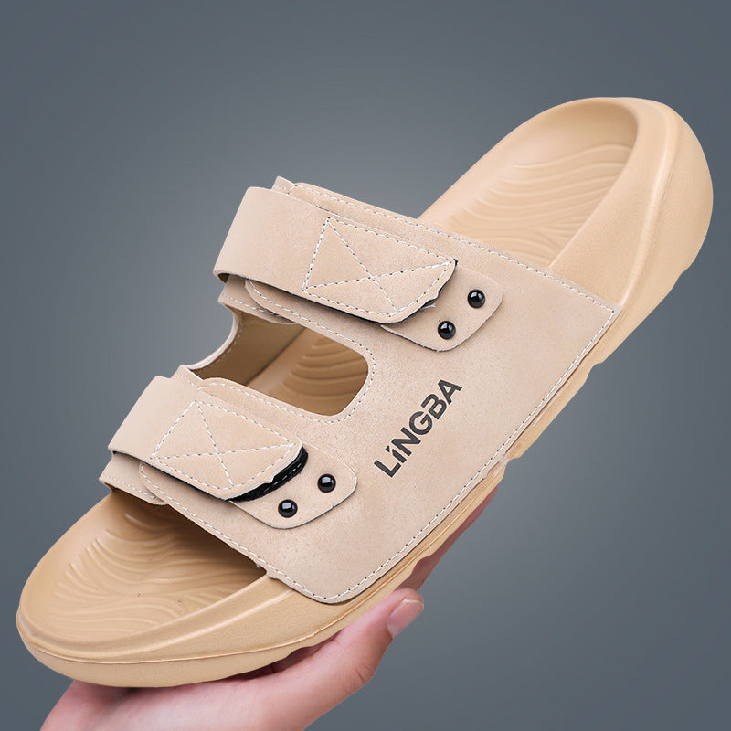 Men's Outdoor Non Slip Slide Sandals Breathable Casual Slippers