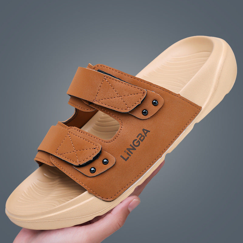 Men's Outdoor Non Slip Slide Sandals Breathable Casual Slippers