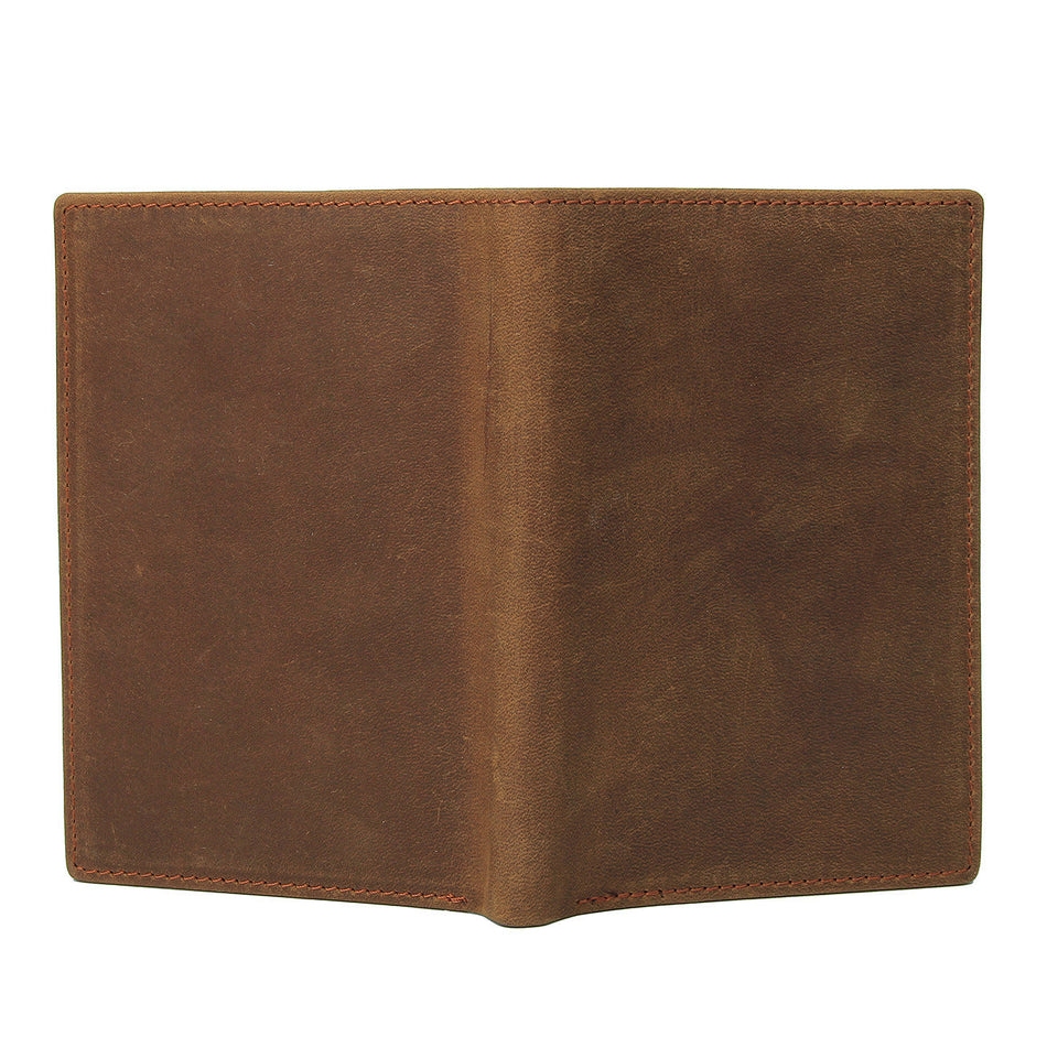 Crazy Horse Leather Men's RFID Multi-Card Wallet Card Holder Bag