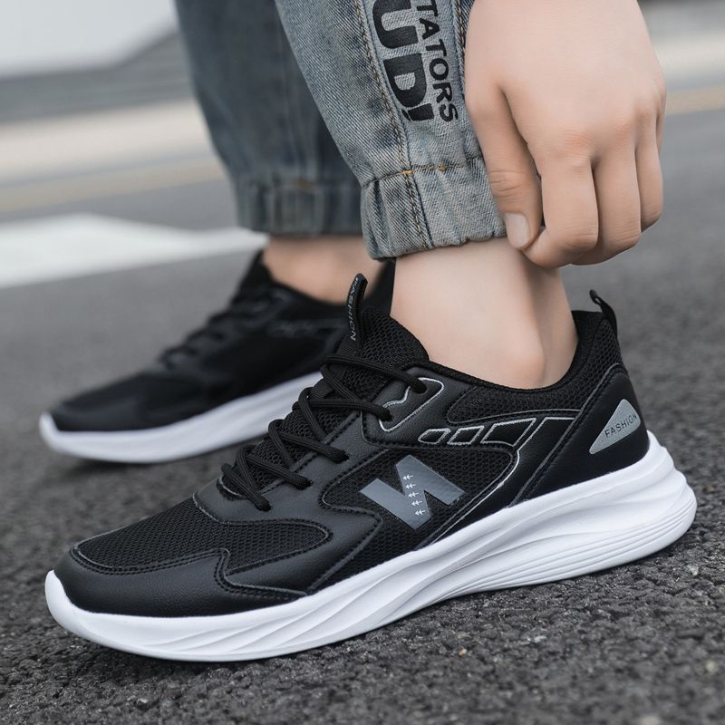 Unisex Mesh Running Sneakers Lightweight Breathable Platform
