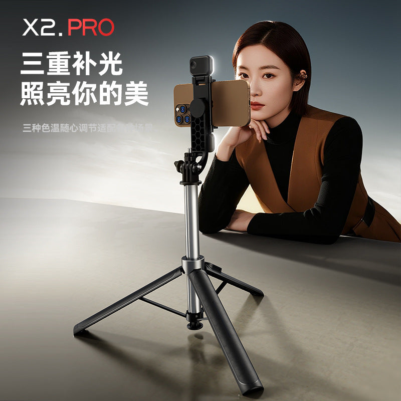 1.3m Retractable Floor Stand Selfie Stick Tripod