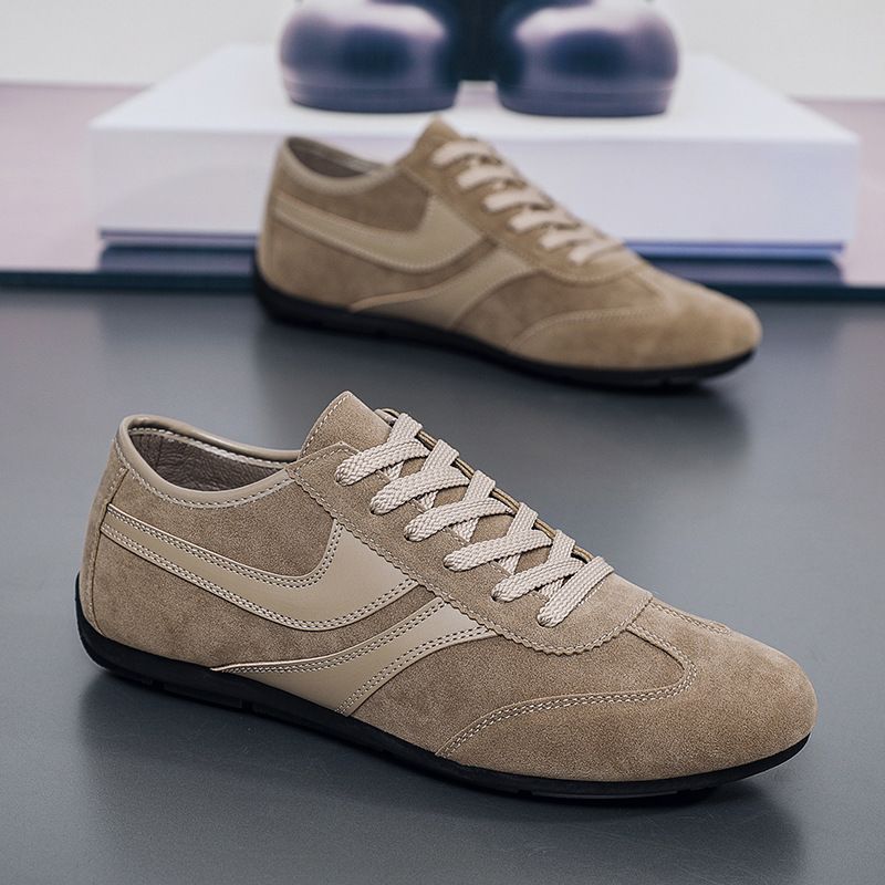 Men's Retro German Training Casual Sneakers Lace-Up Flat Shoes