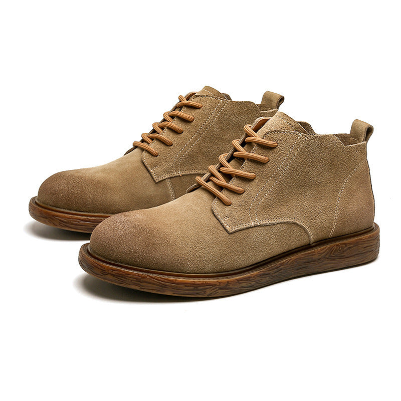 Men's Genuine Leather Vintage Martin Ankle Boots