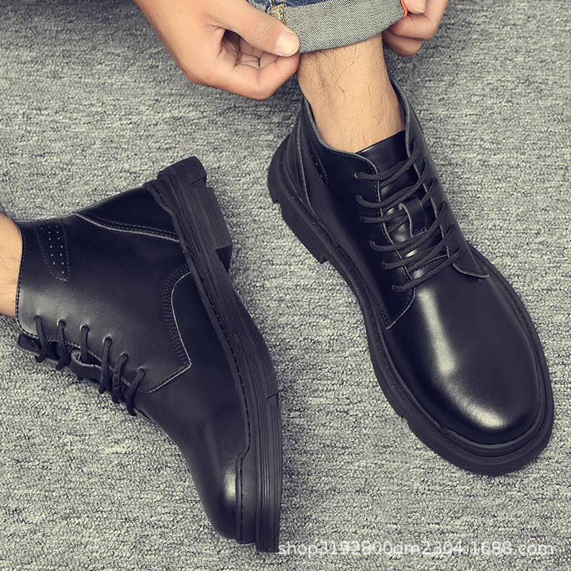 Men's Fleece-Lined British Style Martin Boots