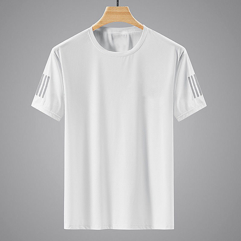 Men's Quick-Dry Ice Silk T-Shirt Breathable Sports Tee
