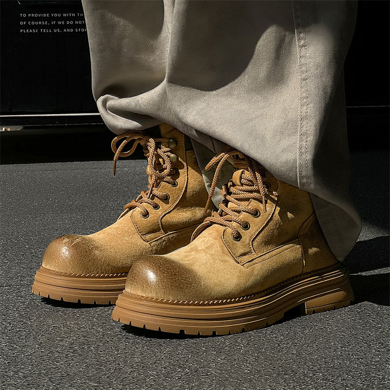 Men's British Style High-Top Martin Work Boots