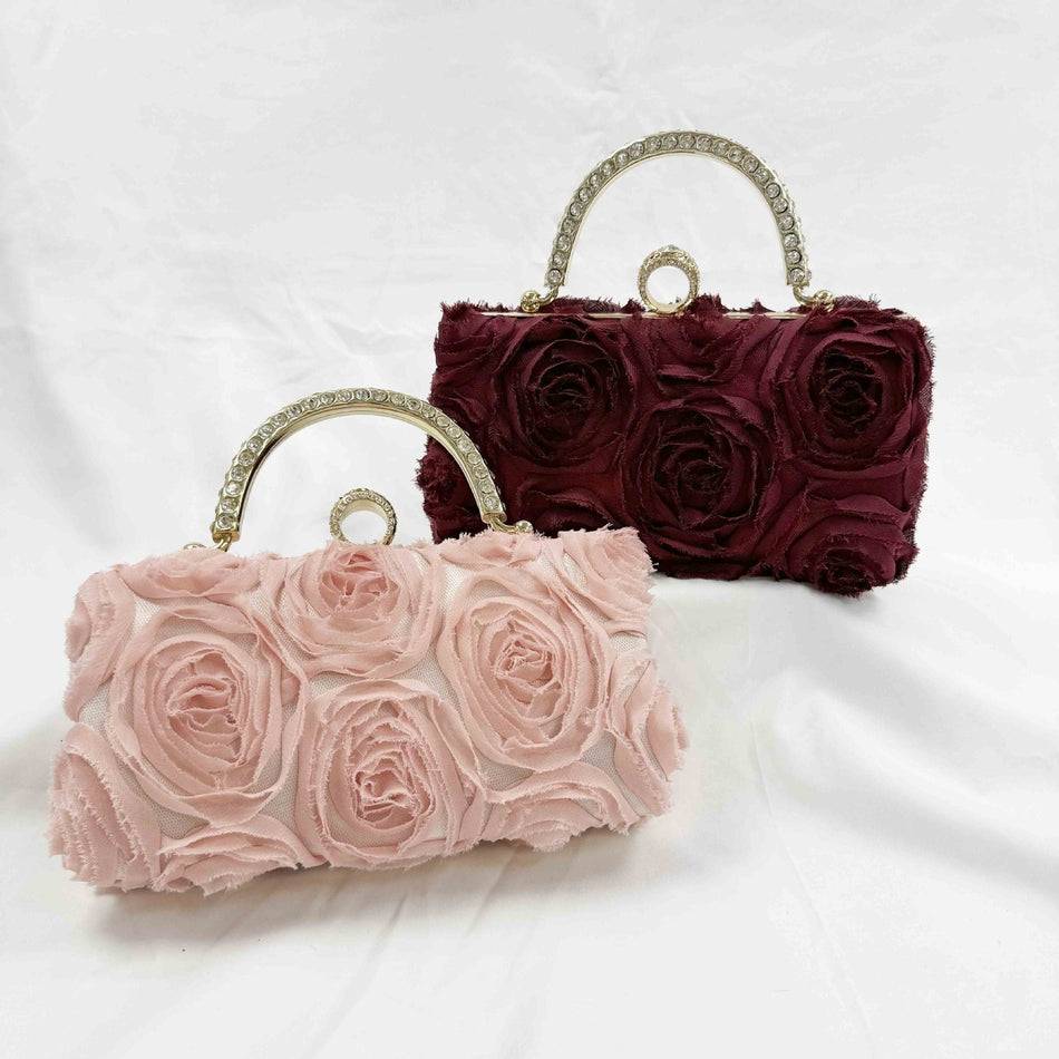 Sweet Flower National Style Evening Shoulder Crossbody Bag