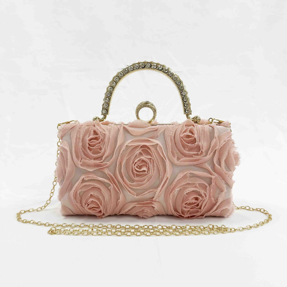 Sweet Flower National Style Evening Shoulder Crossbody Bag