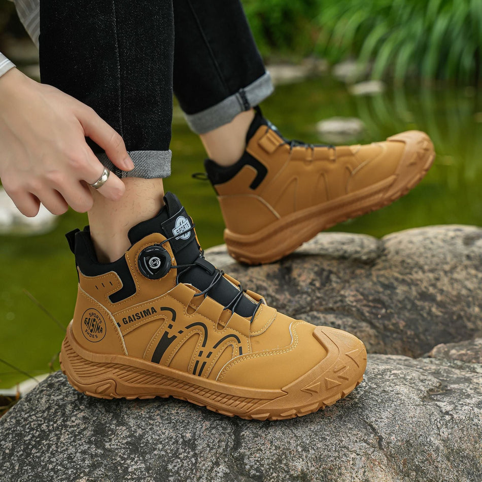 Men's High-Top Rotary Buckle Martin Boots Classic Design