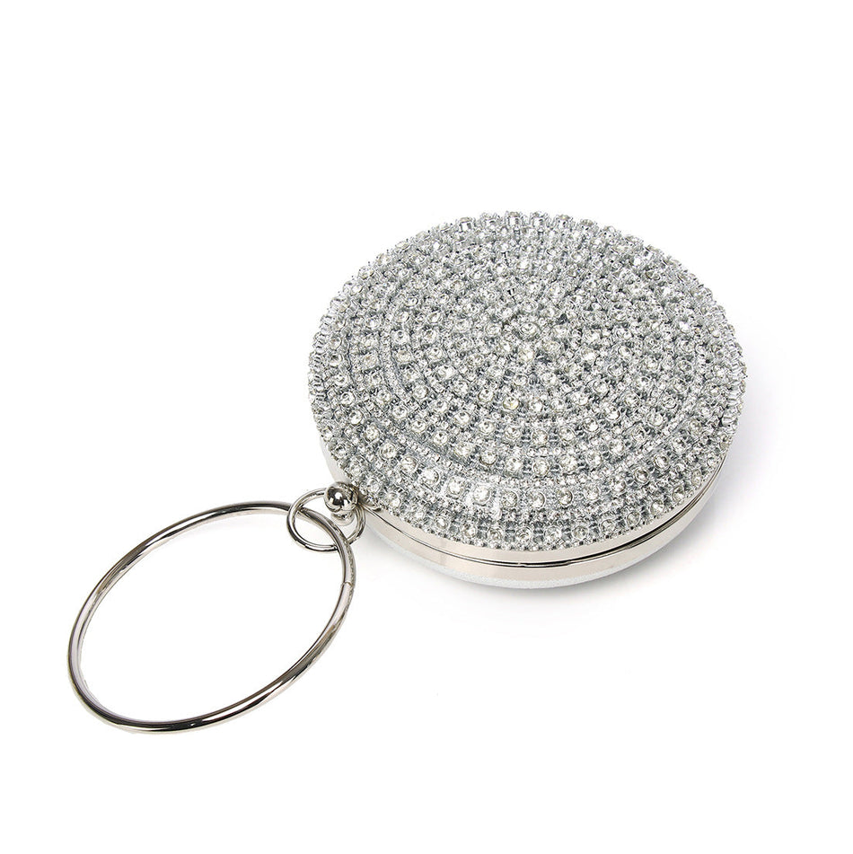 Diamond Small Round Evening Bag for Women Party Clutch