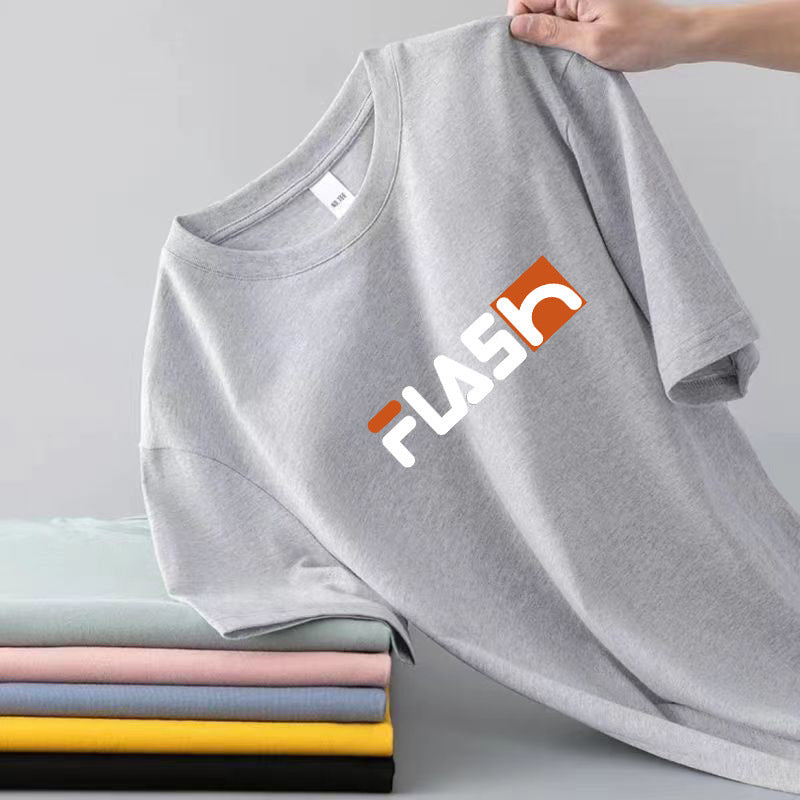 Men's Korean Style Slim Fit Milk Silk Crew Neck T-Shirt