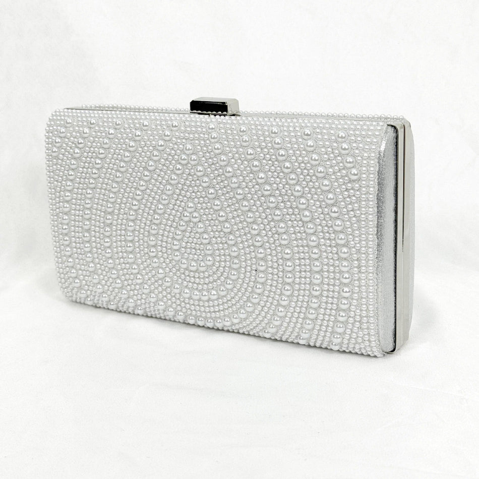Pearl Evening Clutch Bag Women's Shoulder Portable Handbag