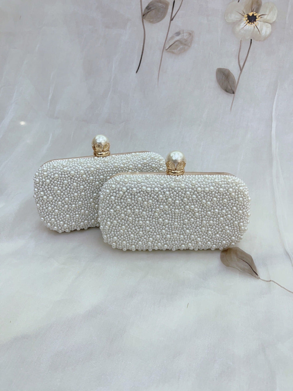 Pearl Evening Clutch Bag for Cheongsam Party Banquet