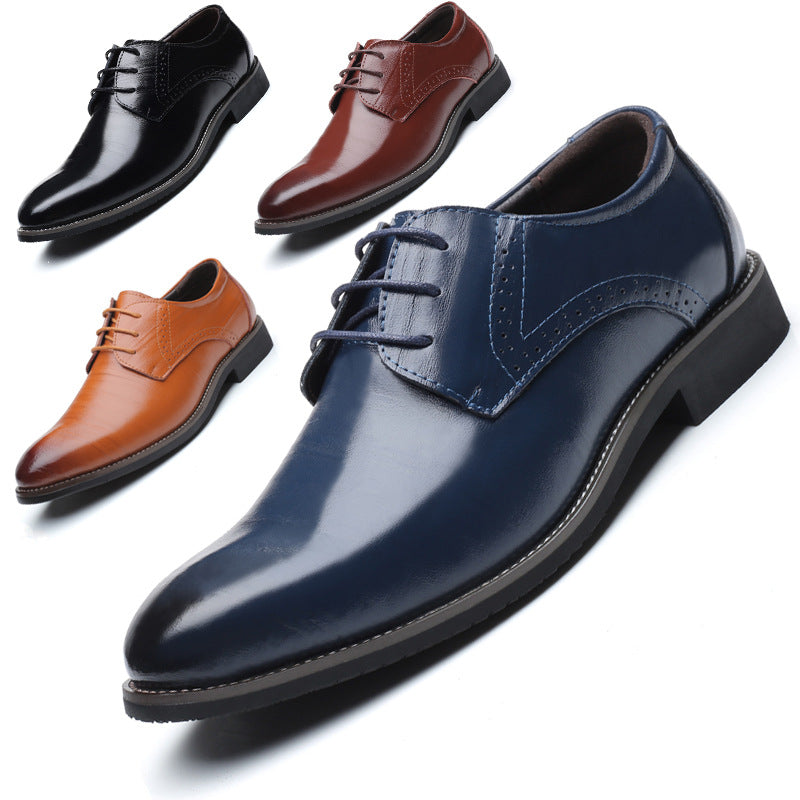 Mens British Brogue Leather Casual Shoes Large Size