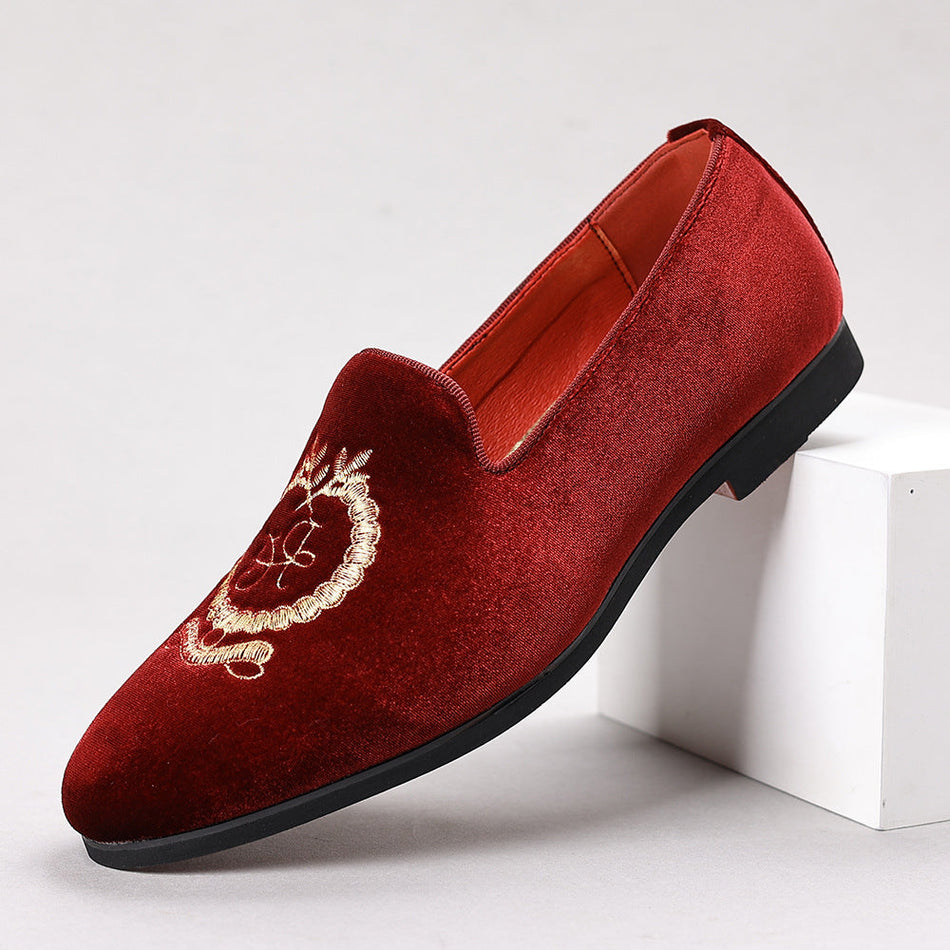 Mens Breathable Leather Loafers Business Casual Work Shoes