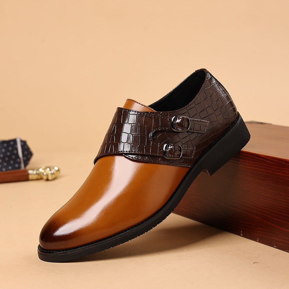 Mens Slip On Leather Loafers Formal Casual Shoes Spring Autumn