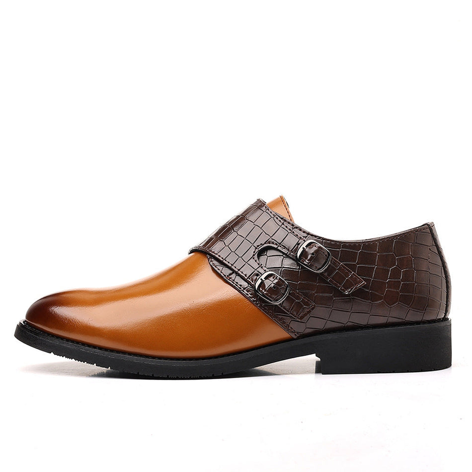 Mens Slip On Leather Loafers Formal Casual Shoes Spring Autumn