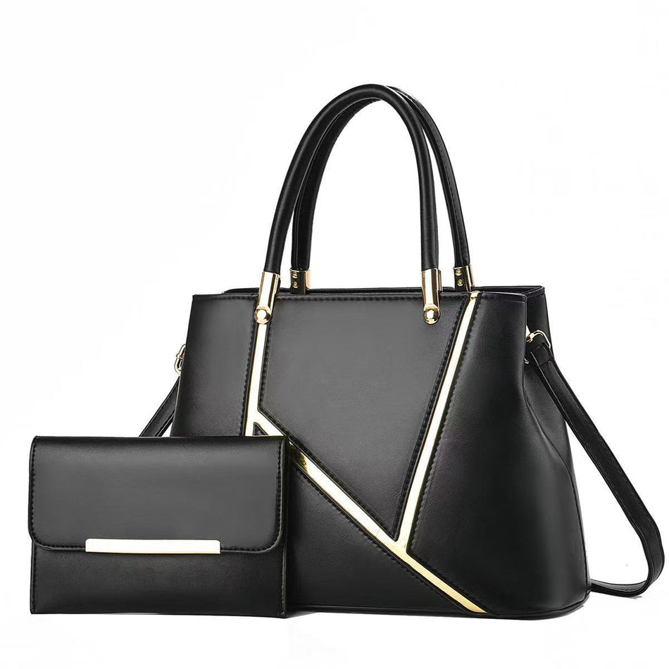 Spliced Design Large Capacity Women's Shoulder Crossbody Bag