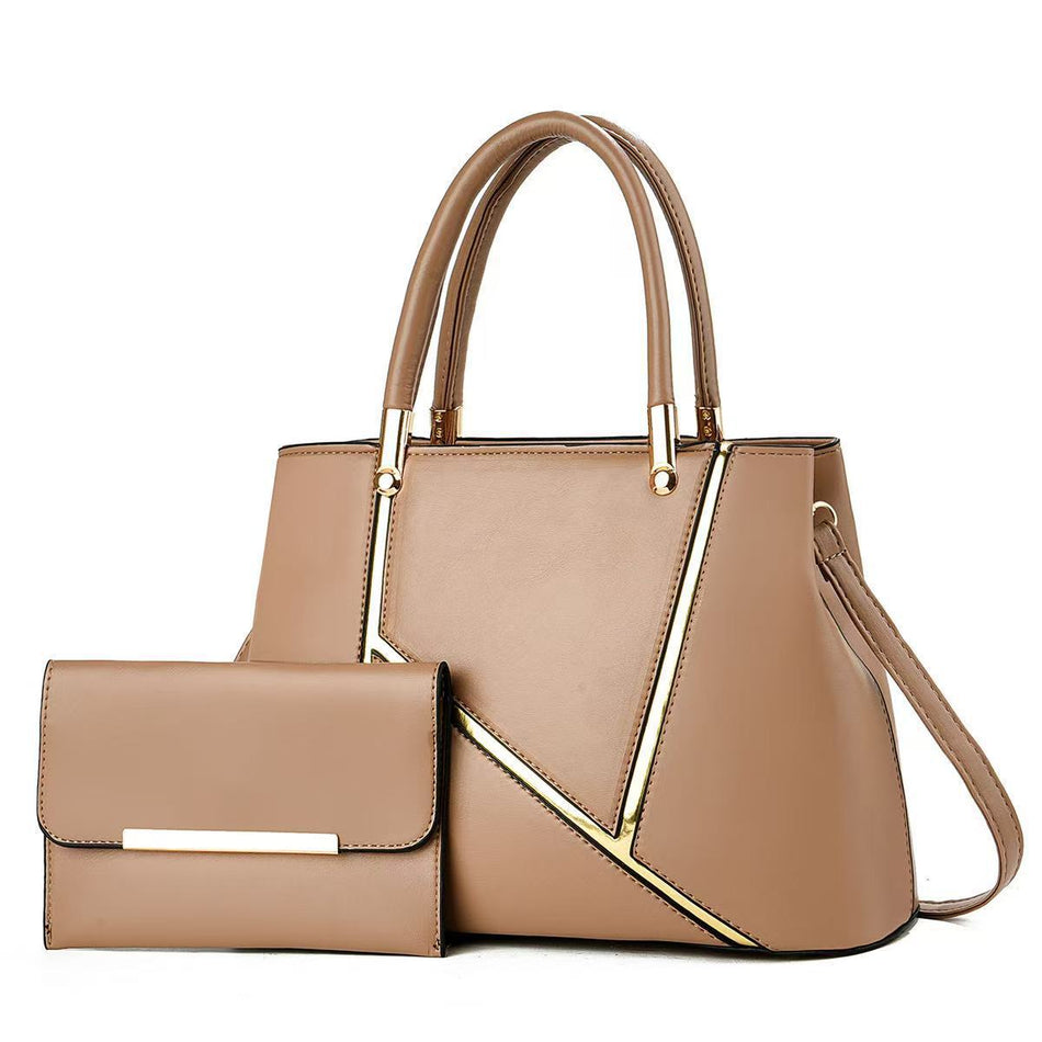 Spliced Design Large Capacity Women's Shoulder Crossbody Bag