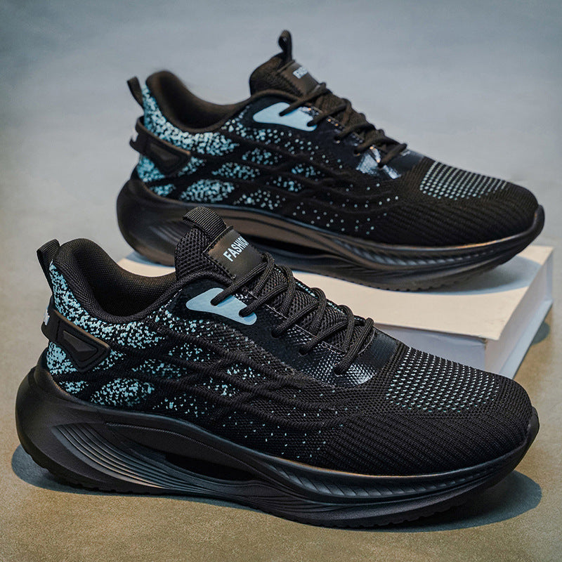 Men's Breathable Mesh Casual Sneakers Shock Absorbing Dad Shoes
