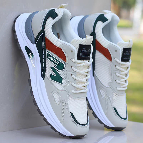 STOCK-Men's Mesh Casual Sneakers Breathable Non Slip Dad Shoes