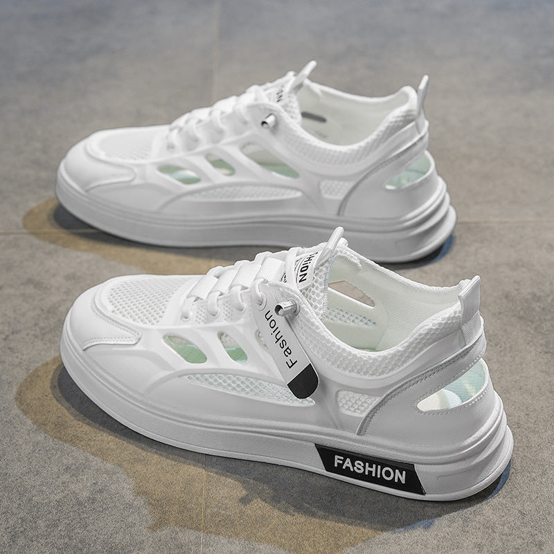 Men's Mesh Casual Sneakers Breathable Hollow Lightweight Shoes