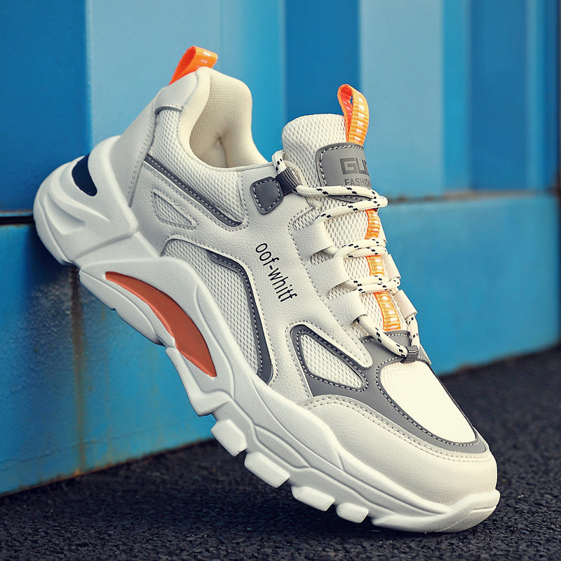 Men's Korean Style Mesh Casual Sneakers Breathable Dad Shoes