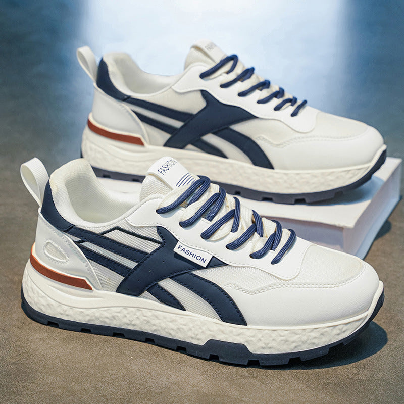 Men's Mesh Casual Sneakers Height Increasing Breathable Dad Shoes