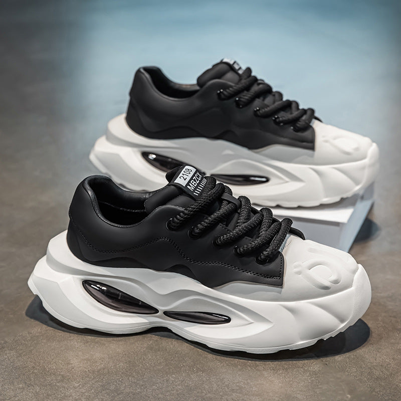 Men's Air Cushion Casual Sneakers Height Increasing Dad Shoes