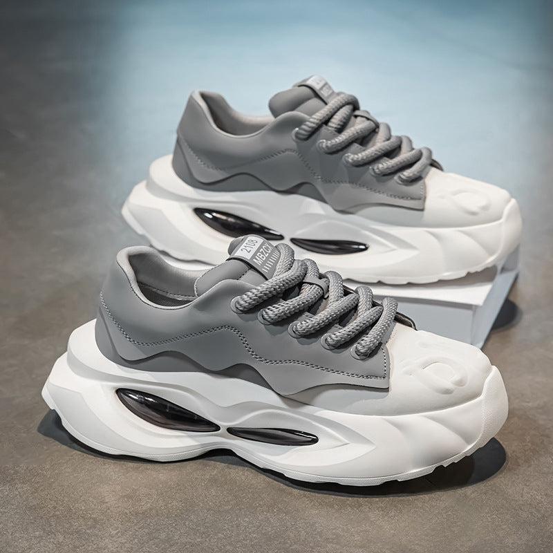 Men's Air Cushion Casual Sneakers Height Increasing Dad Shoes