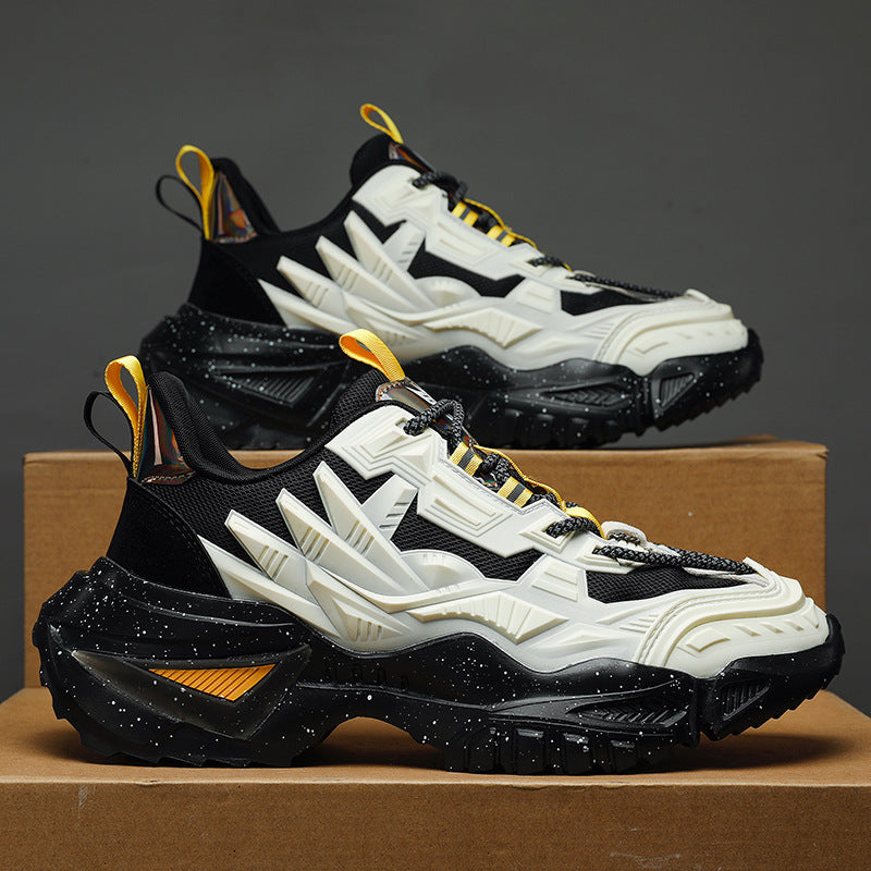Men's Mesh Height-Boost Casual Sneakers Lightweight Running Shoes