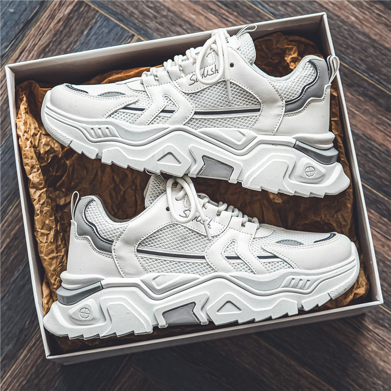 Men's Mesh Elevated Sneakers Breathable Casual Running Shoes