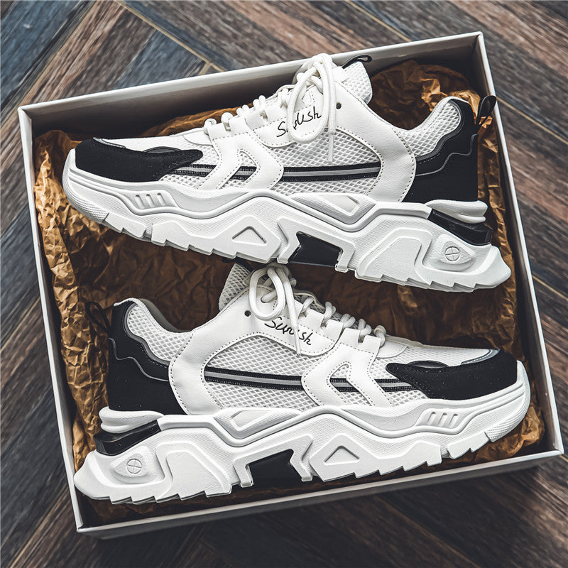 Men's Mesh Elevated Sneakers Breathable Casual Running Shoes