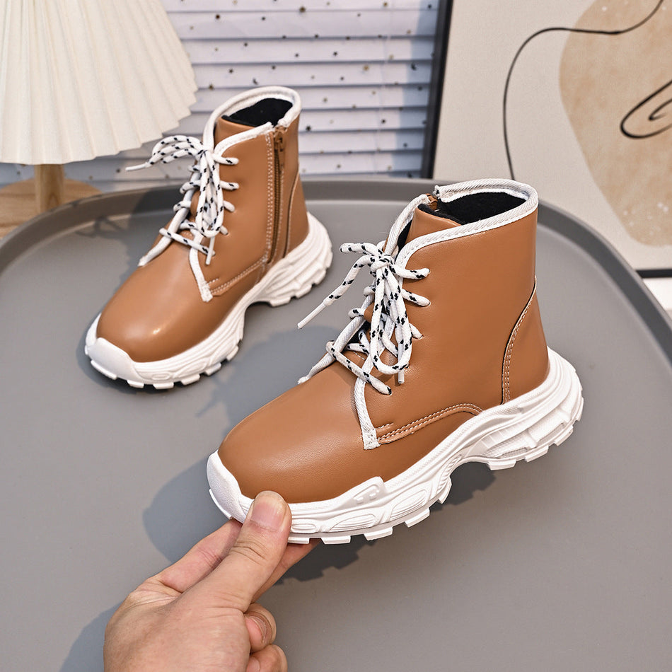Womens Dark Street Style Fashion Boots Mature Trend Ankle Shoes