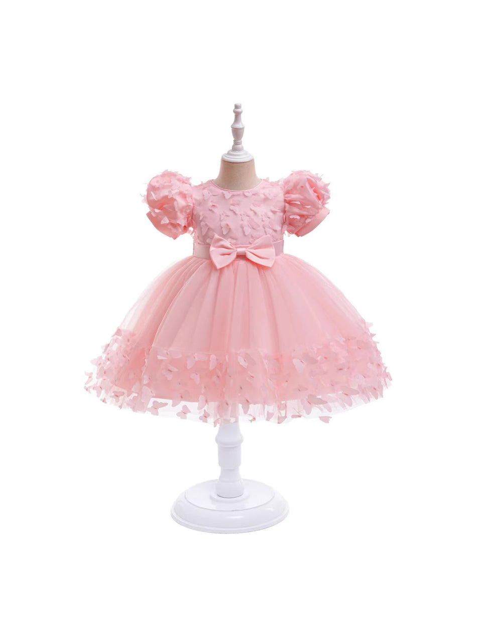 Girls Lace Princess Tulle Dress Festival Performance Gown
