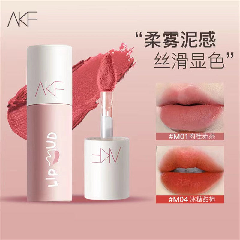 AKF Velvet Lip Mud Matte Lip Glaze Long-Lasting Lip Color