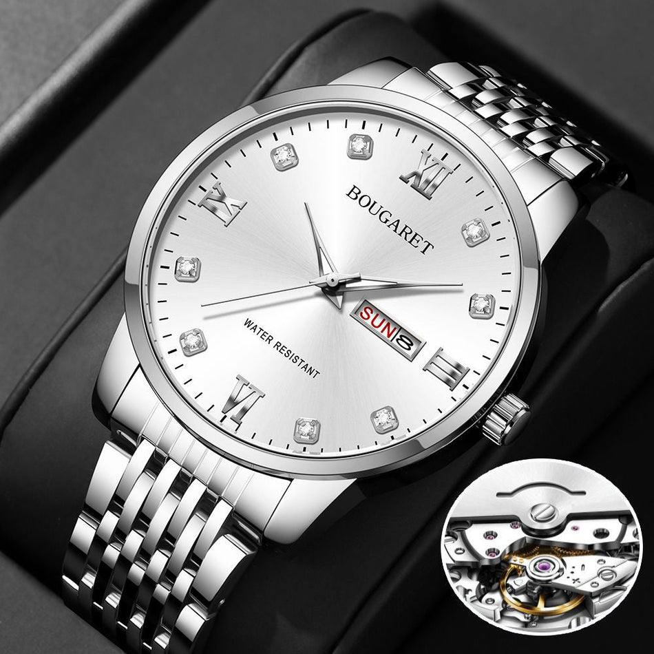 Men's Quartz Steel Watch Luminous Calendar Business Dial