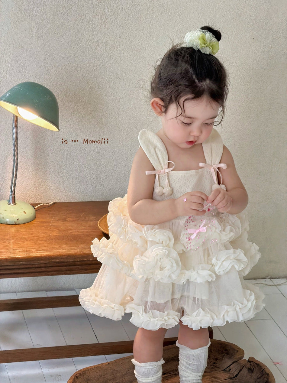 Girls Cake Princess Dress Summer Formal Baby Party Gown