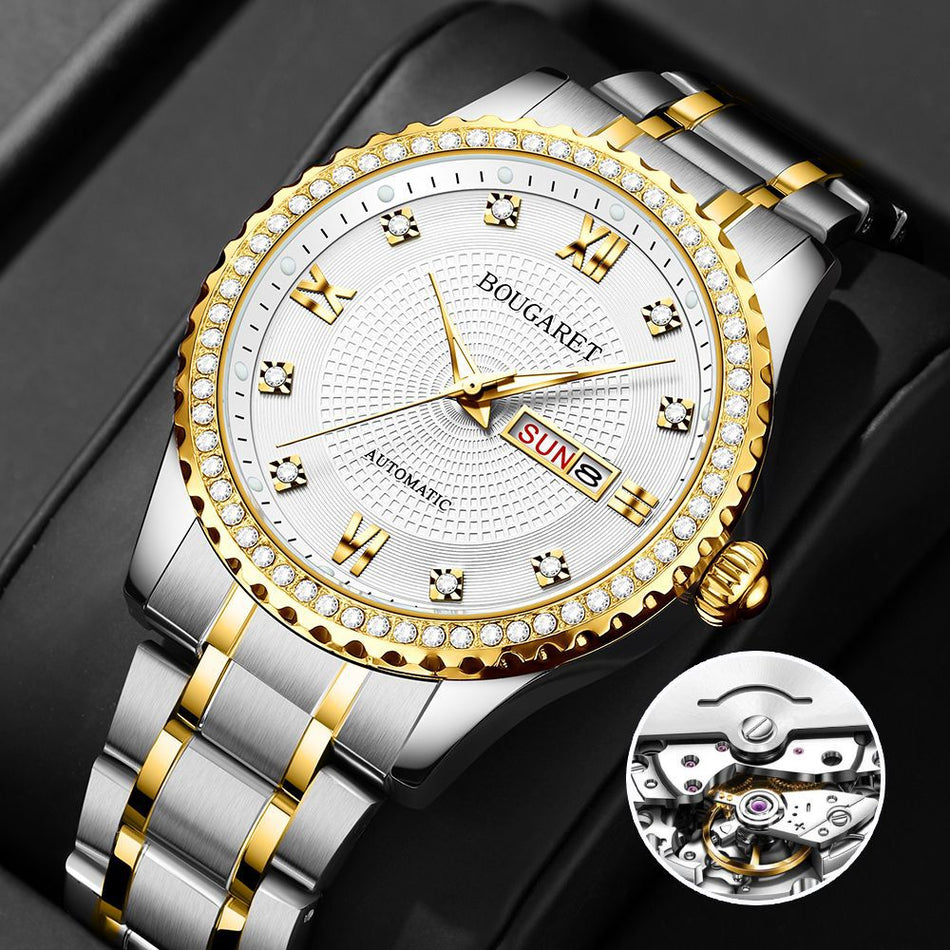 Men's Quartz Steel Watch Luminous Calendar Business Dial